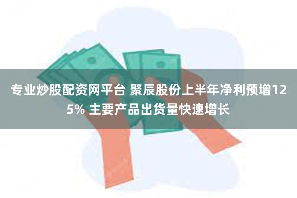 专业炒股配资网平台 聚辰股份上半年净利预增125% 主要产品出货量快速增长