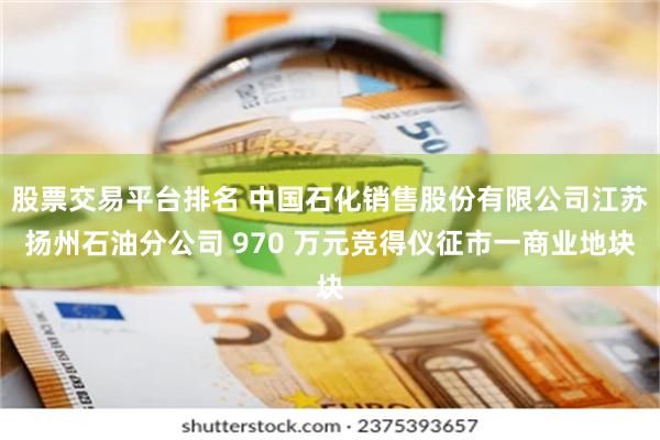 股票交易平台排名 中国石化销售股份有限公司江苏扬州石油分公司 970 万元竞得仪征市一商业地块