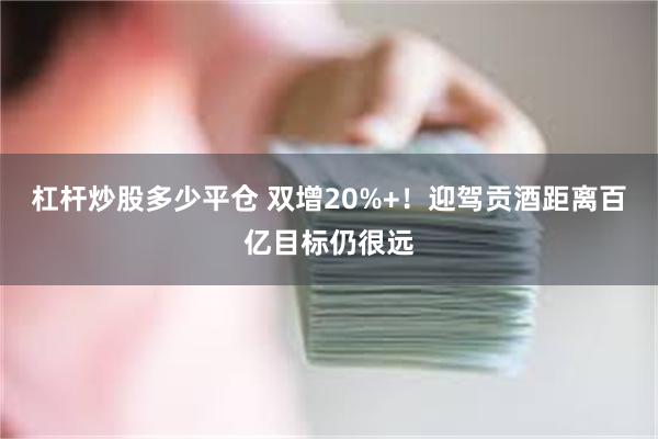 杠杆炒股多少平仓 双增20%+！迎驾贡酒距离百亿目标仍很远