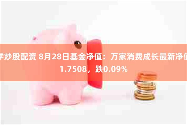 学炒股配资 8月28日基金净值：万家消费成长最新净值1.7508，跌0.09%